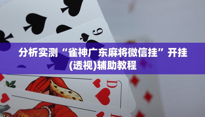 必看教程“微乐内蒙麻将开挂神器”其实确实有挂