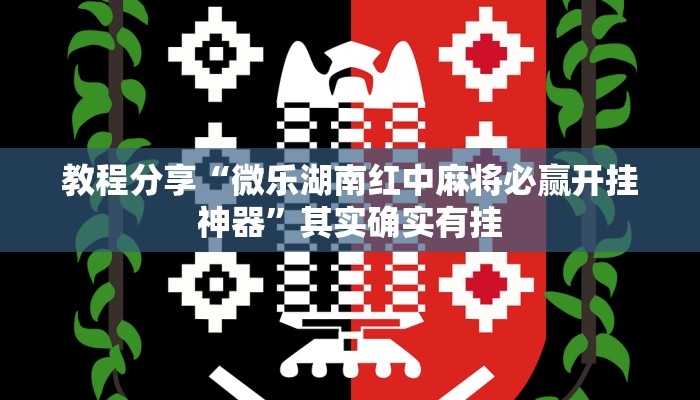 教程分享“微乐湖南红中麻将必赢开挂神器”其实确实有挂